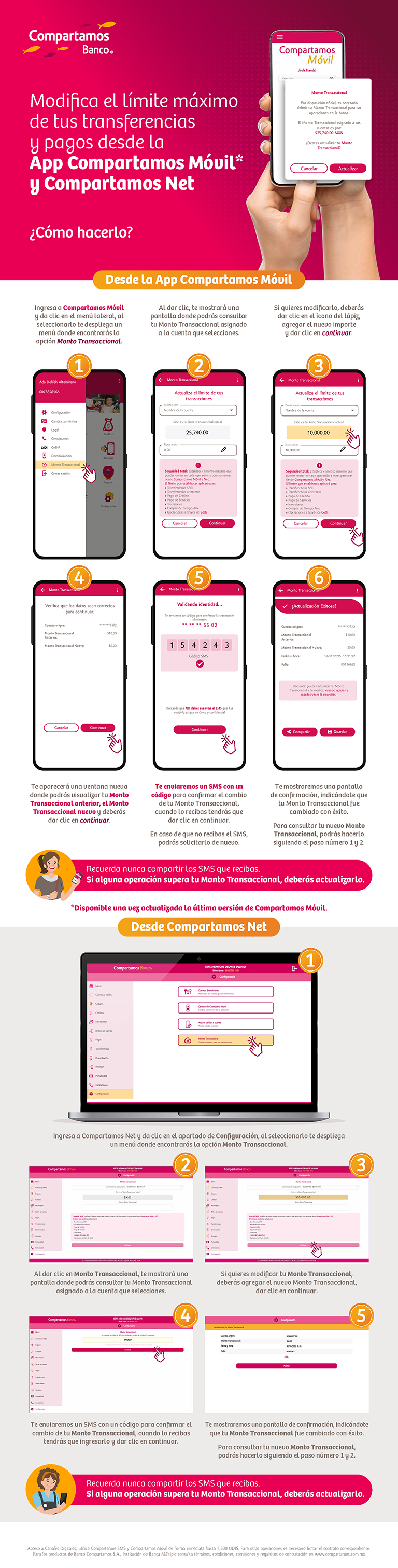 Modifica tu limite máximo